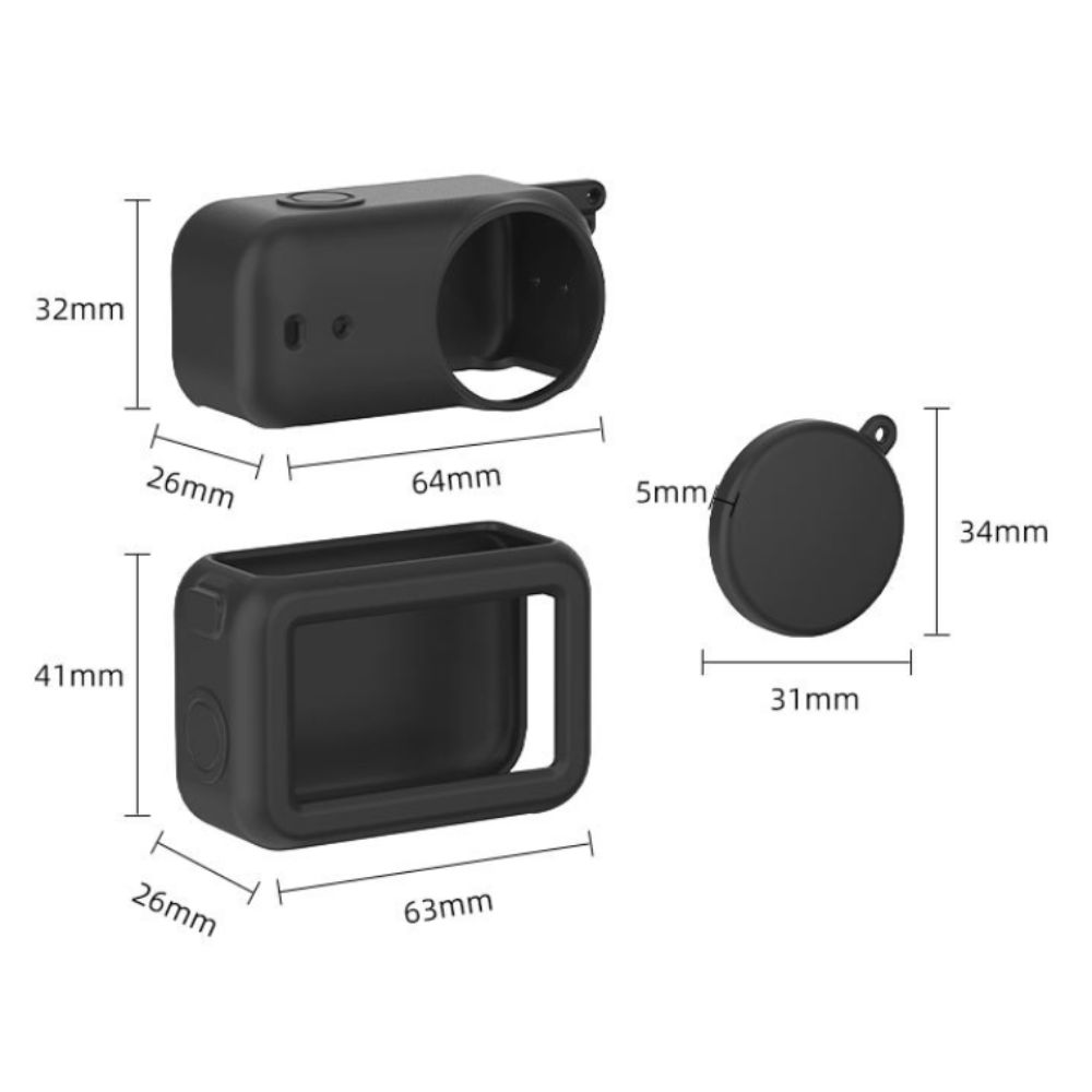 Anti-scratch Protective Cover Lens Cap Soft Shell for DJI Osmo Nano Camera Accessories