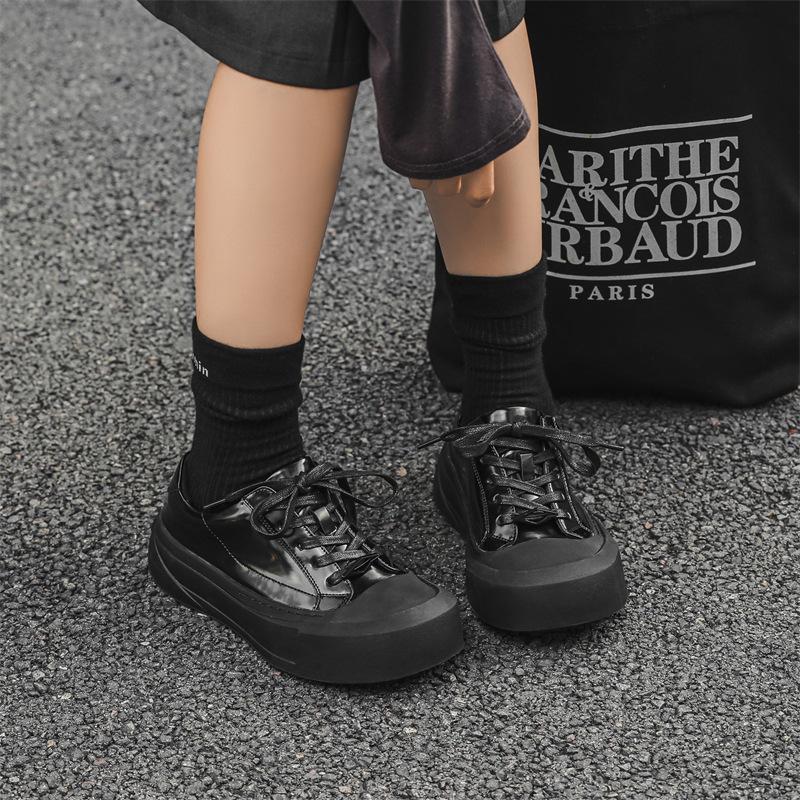 Туфли Дерби мужские с толстой подошвой, увеличивающие рост, в британском стиле, пара с такими же маленькими белыми туфлями, повседневная обувь для скейтбординга 66642-F