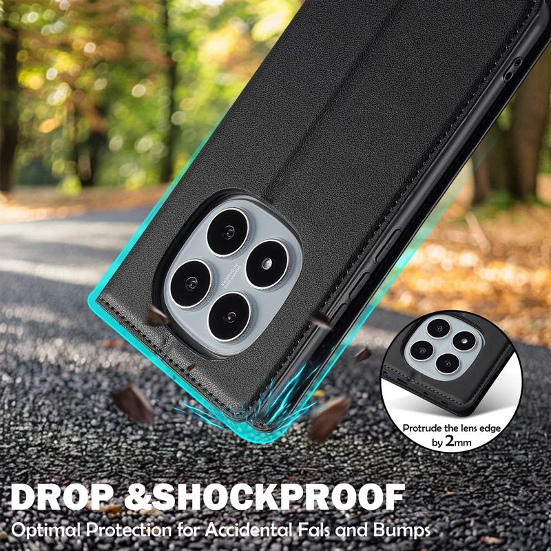 Магнитный кожаный чехол для Xiaomi Redmi Note 14 Pro 5G Чехол Funda Xiomi Redmi Note 14 Pro Plus 5G Note14 14Pro 4G Чехол-книжка для телефона