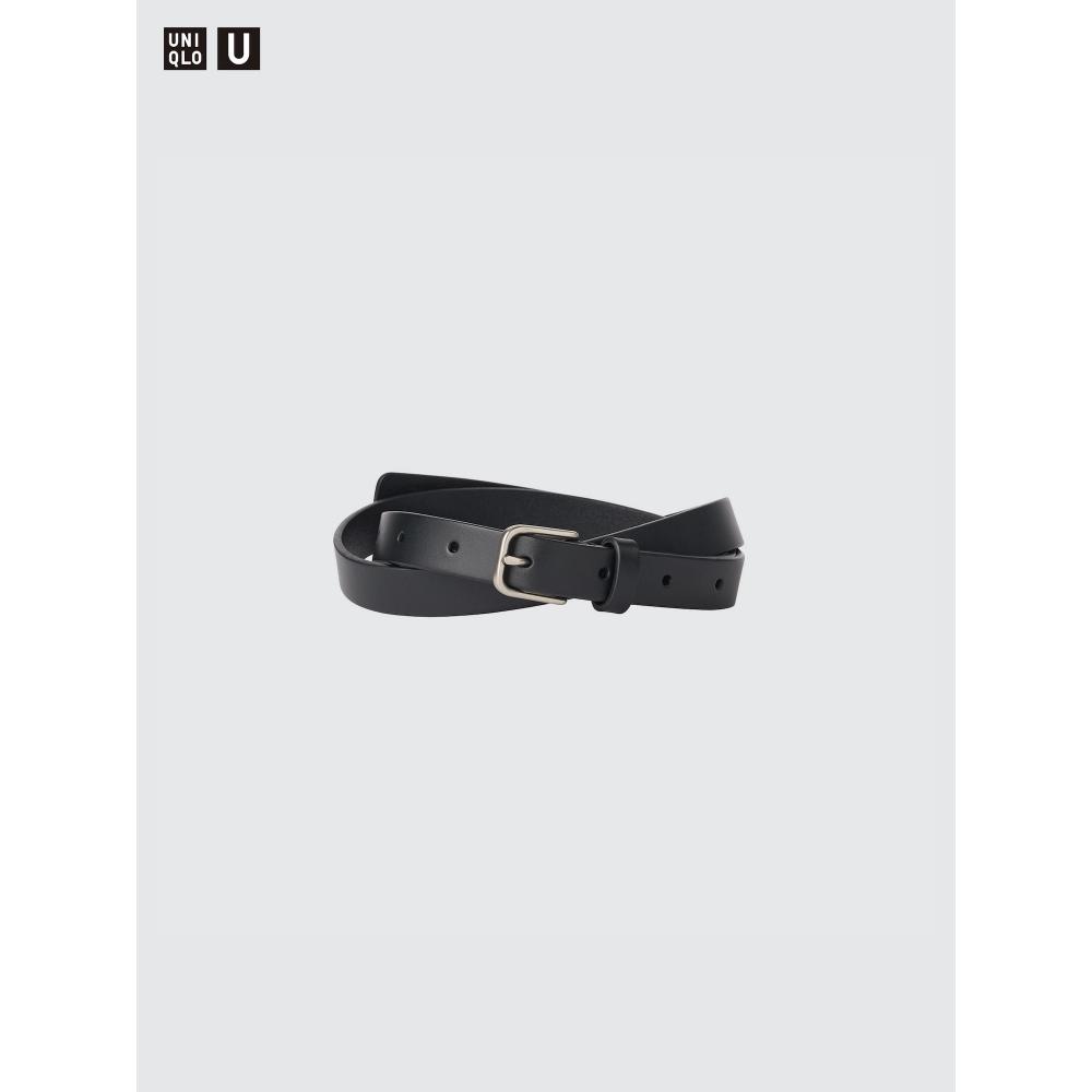 Uniqlo Японский узкий длинный кожаный ремень