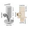 Copper Material Triangle Valve Cream White Water Stop Valve Universal Angle Valve  Kitchen