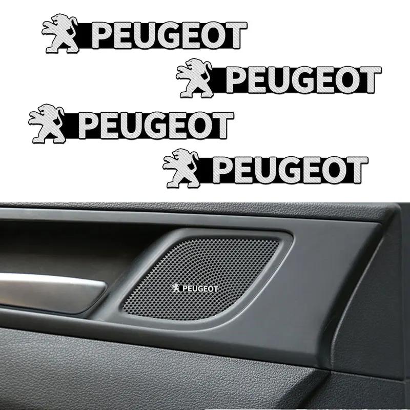Для Peugeot Новая Автомобильная Аудиосистема Декорация 3D Алюминиевый Значок Эмблема Наклейка Для Peugeot 308 307 206 208 207 3008 508 407 2008 5008 106 S