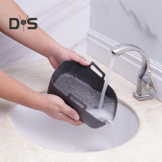 Многоразовый вкладыш для фритюрниц, не липкий, для пищевых фритюрниц, подкладка для воздухофритюрниц, горшок