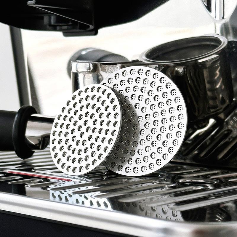 51/53/58Mm Kitchen Coffee Puck Screen Stainless Steel Double Layer Fine Filter Screen For Portafter Espresso Accessories