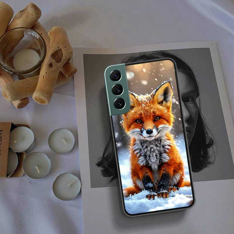 Чехол для телефона Красная Лиса Vulpes для Samsung Galaxy S22 S25 Ultra S21 S10 Plus S26 Edge S20 S23 S24 FE Чехол Силиконовый Мягкий ТПУ Прозрачный