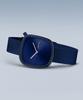 BERING Pebble 18034-397 унисекс часы синий сетчатый ремешок из нержавеющей стали сапфировое стекло