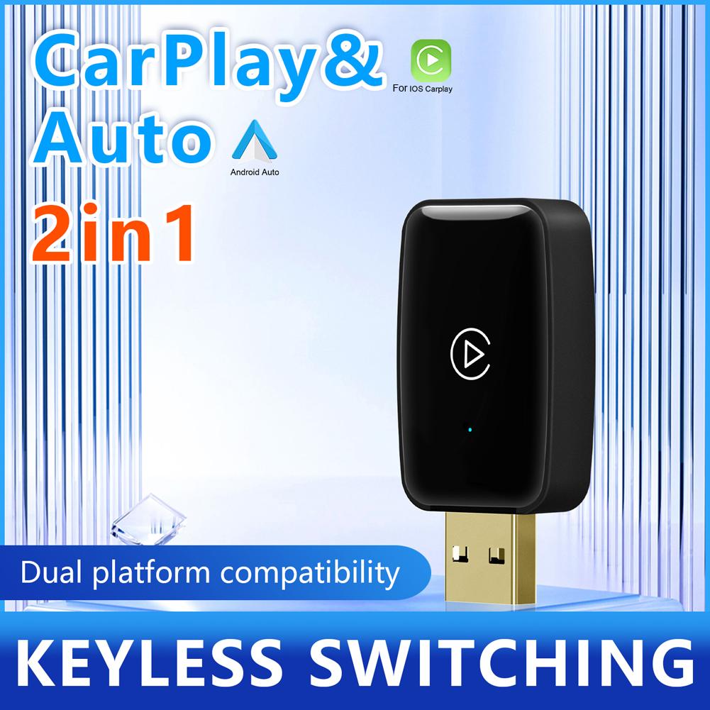 Smart AI Box BT WiFi 5.8G беспроводной CarPlay Android Auto адаптер Plug and Play Smart Link для проводных Carplay Android Auto автомобилей