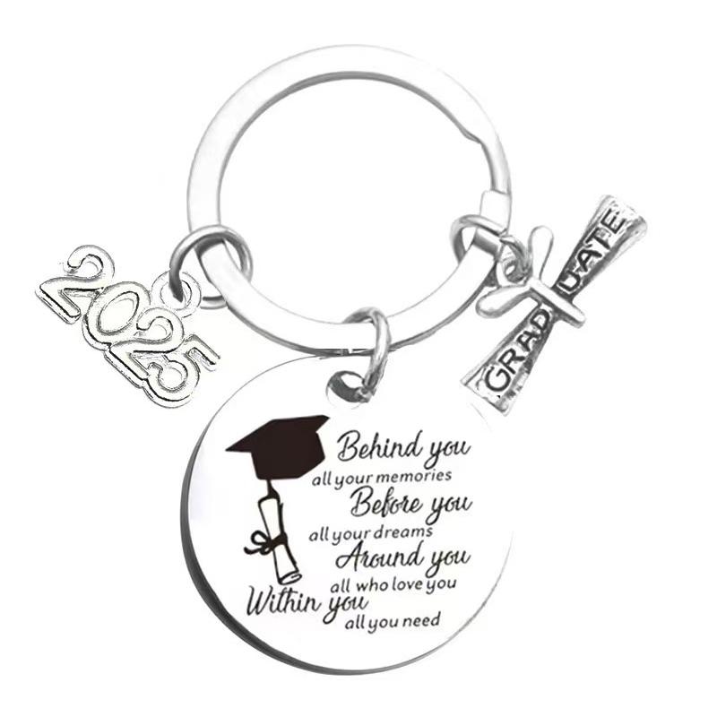 Выпускной брелок 2025 года, вдохновленные подарки для выпускников университетского колледжа, средней школы, сувенир для старшеклассников
