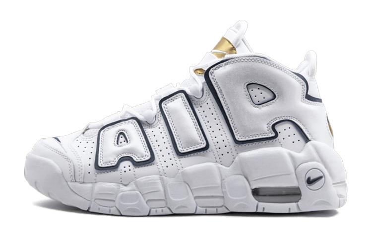 Nike Air More Uptempo Белый Темно-синий GS 415082-109