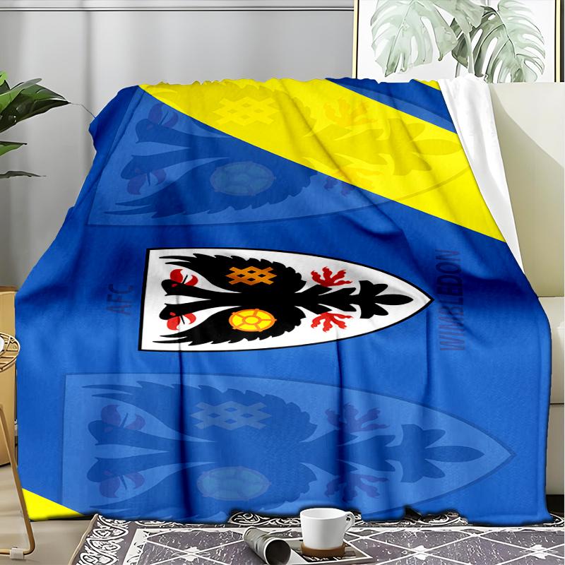 1PC Afc Crest Printed Soft Flannel Blanket Throw for Adult Bedroom Living Room Sofa Camping Travel Fan gifts Christmas Gifts