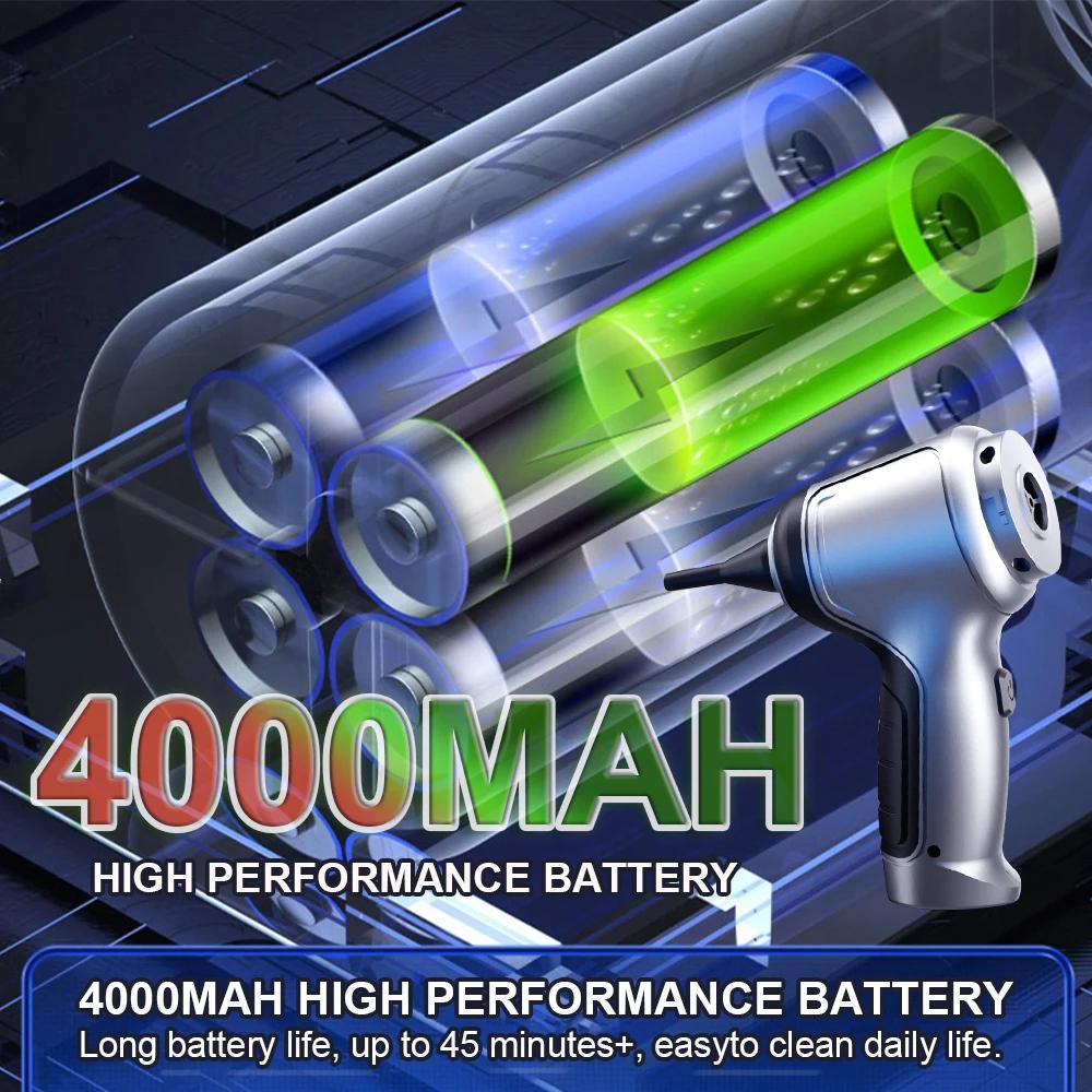 95000PA Автомобильный пылесос, автоматический беспроводной пылесос, робот, беспроводная чистящая машина, автомобильная бытовая техника, инструменты, сильные всасывающие пылесосы