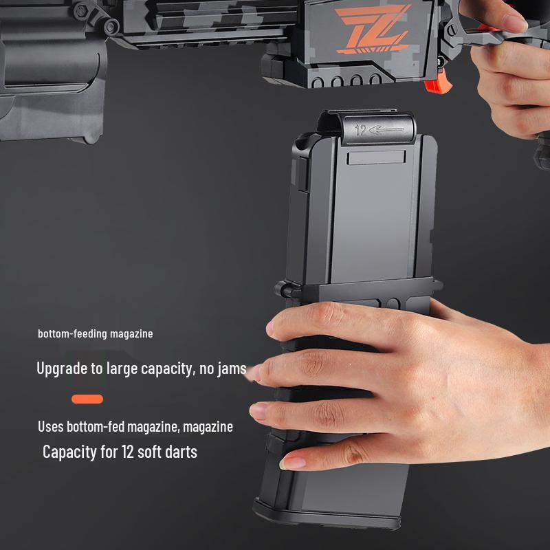 Electric M416 Auto Soft Bullet Toy Gun - Sniper Simulation for Kids Birthday Gift - AK47 Style Rifle