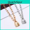 Punk Fashion Alloy Chain Necklace With Pendant For Casual Wear And Gifts