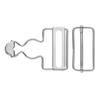 DIY Accessories Adjustable Jeans Brace Buttons Denims Dungaree Buckles Overalls Fasteners Suspender Brace Clips