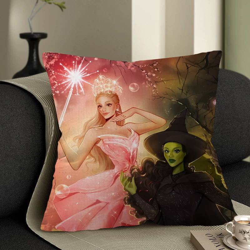 WickeES Elphaba Glinda Pillow Gifts Home Office Furnishings Bedroom Sofa Car Cushion Cover case xcm