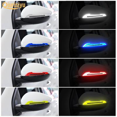 2шт светоотражающие наклейки на дверную ручку автомобиля для предотвращения столкновений