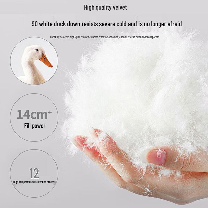 Langsha Women's Extra Thick White Duck Down Thermal Pants