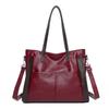 Casual Large Capacity Handbag Shoulder Bag For Women Vintage PU Leather Crossbody Bag