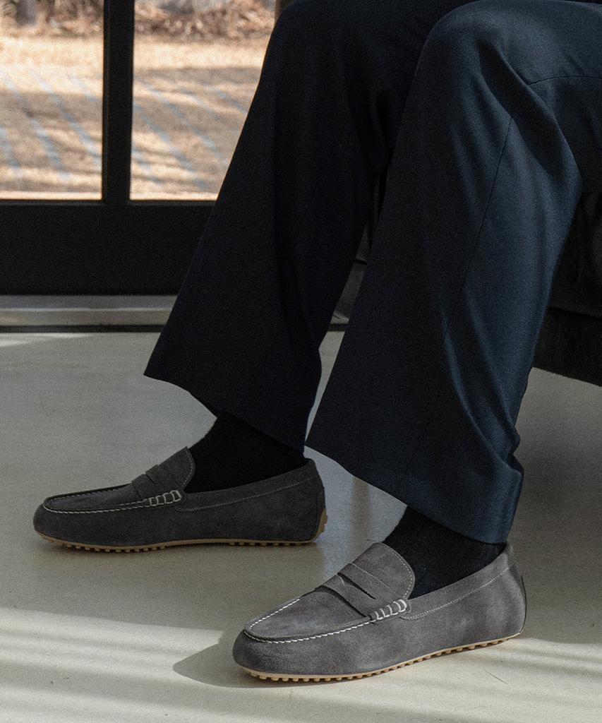 Allclassic Alc600 Penny Driving Shoes_Gray Suede
