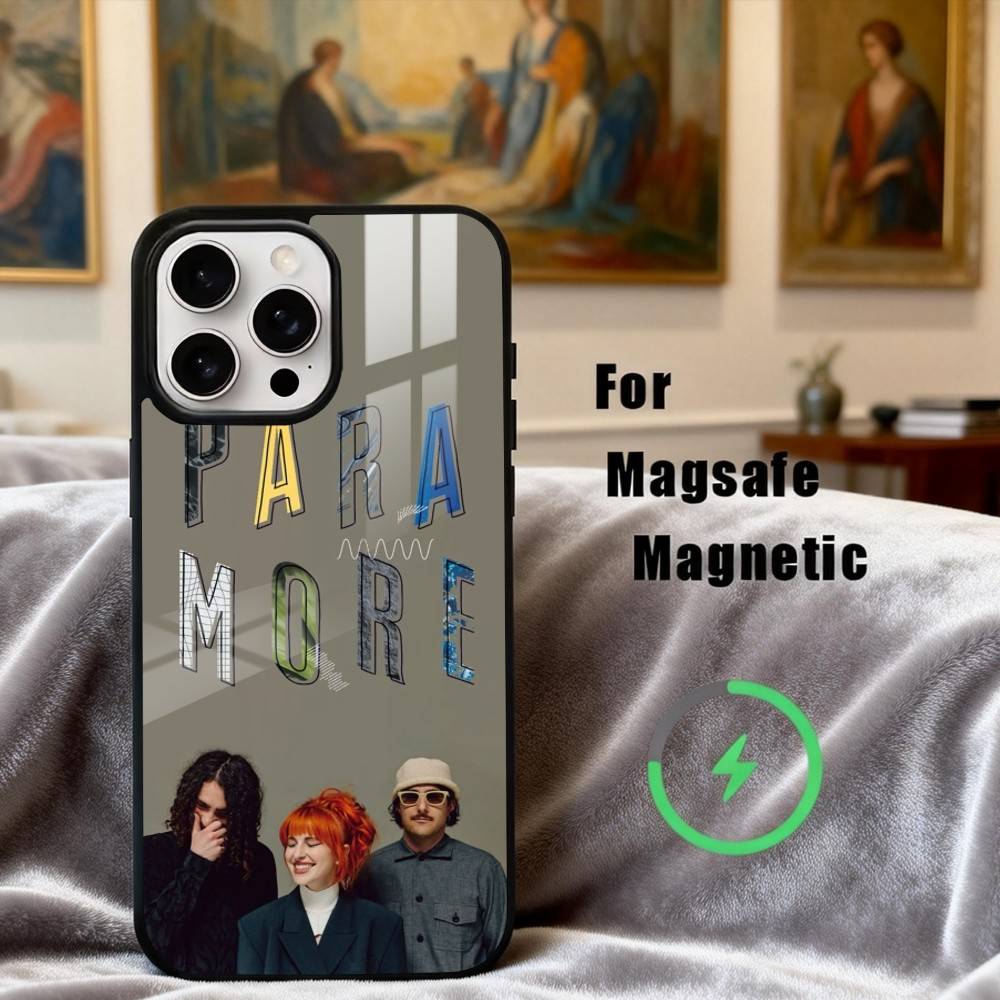 Pop-rock P-Paramore Band Phone Case For iPhone17,16,15,14,13,12,11 Plus,For Magnetic Wireless Charge Cover