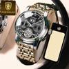 New TOP Brand Luxury Men's Watch With Box Waterproof Multifunctional Hollow Luminous Calendar Men's Mechanical Watches