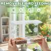 See Through Wild Birdfeeder Weather Resistant Window Bird Feeder Outdoor Birdhouse Box  Balcony