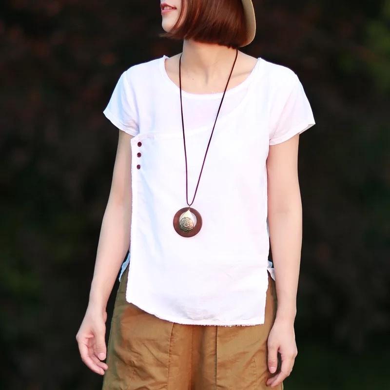 Круглый винтажный деревянный кулон в сочетании с металлом на кожаном длинном шнурке для женщин