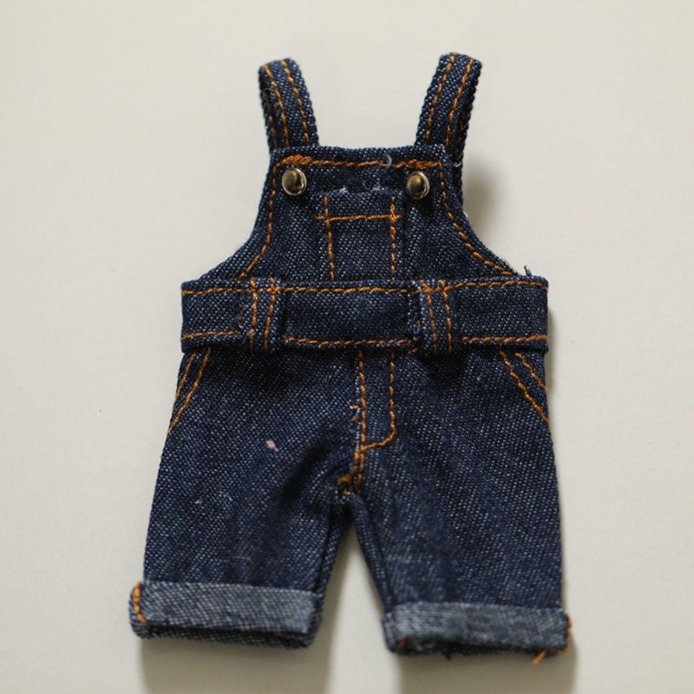 Fashion Doll Jeans Pants Multi-colors Strap Shorts High Quality Doll Clothes For 10cm Cotton Doll