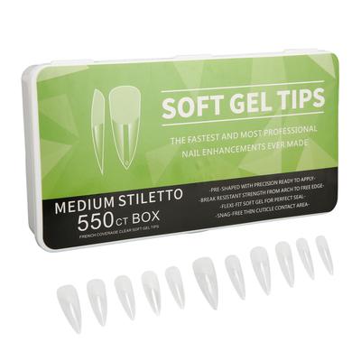 Длинные прозрачные накладные ногти ультратонкие вырезанные свободные шлифовальные полуматовые накладные ногти для свадьбы свидания