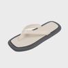 Women's Summer Color-Matching Square-Toe Non-Slip Flat Flip-Flops for Beach
