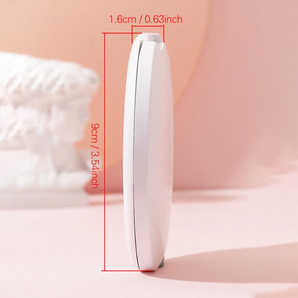 Round Fashion with USB Charge Led Light Cosmetics Tool 2X Magnifying Mirror Luminous Makeup Mirror
