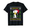 Футболка с узором Peanuts Snoopy Hug Merry Christmas Knit