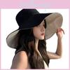 Summer Womens Large Brim Cotton Polyester Fisherman Hat With Sunshade And Windproof Features For Travel