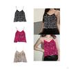 Блестящий топ-топ для клубной вечеринки Shimmer Camisole Club Party Costume Fashion Festival Beach Girls
