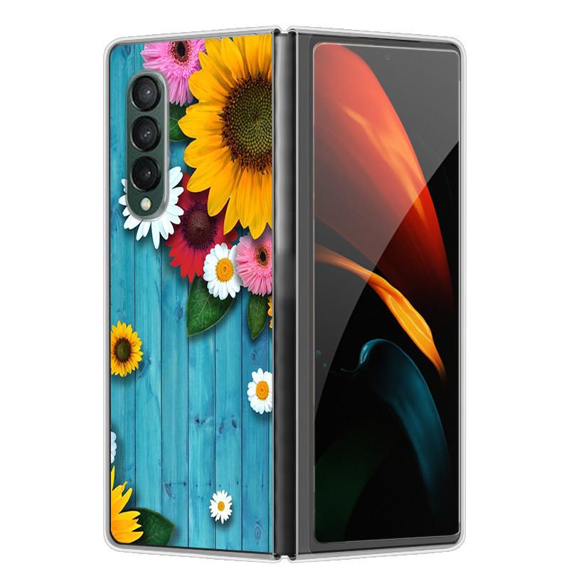 Чехол для Samsung Z Fold 5 Милый Модный Жесткий Прозрачный Чехол для Телефона для Samsung Galaxy Z Fold5 5G ZFold 4 6 5G Защитный Чехол ZFold6