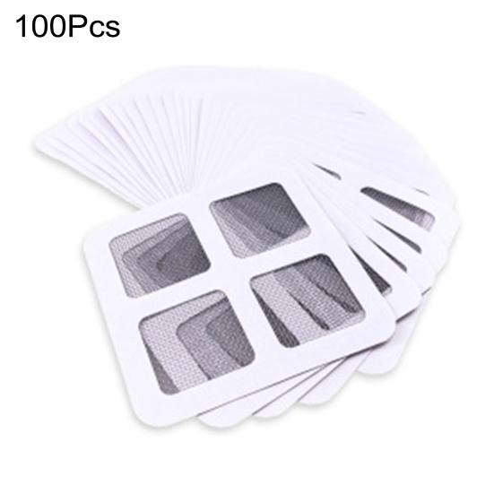 Yousheng 100 шт. одноразовая сетка для слива пола предотвращает засоры, мелкая сетка, устойчивая к разрывам, наклейки для слива волос с клейкой основой
