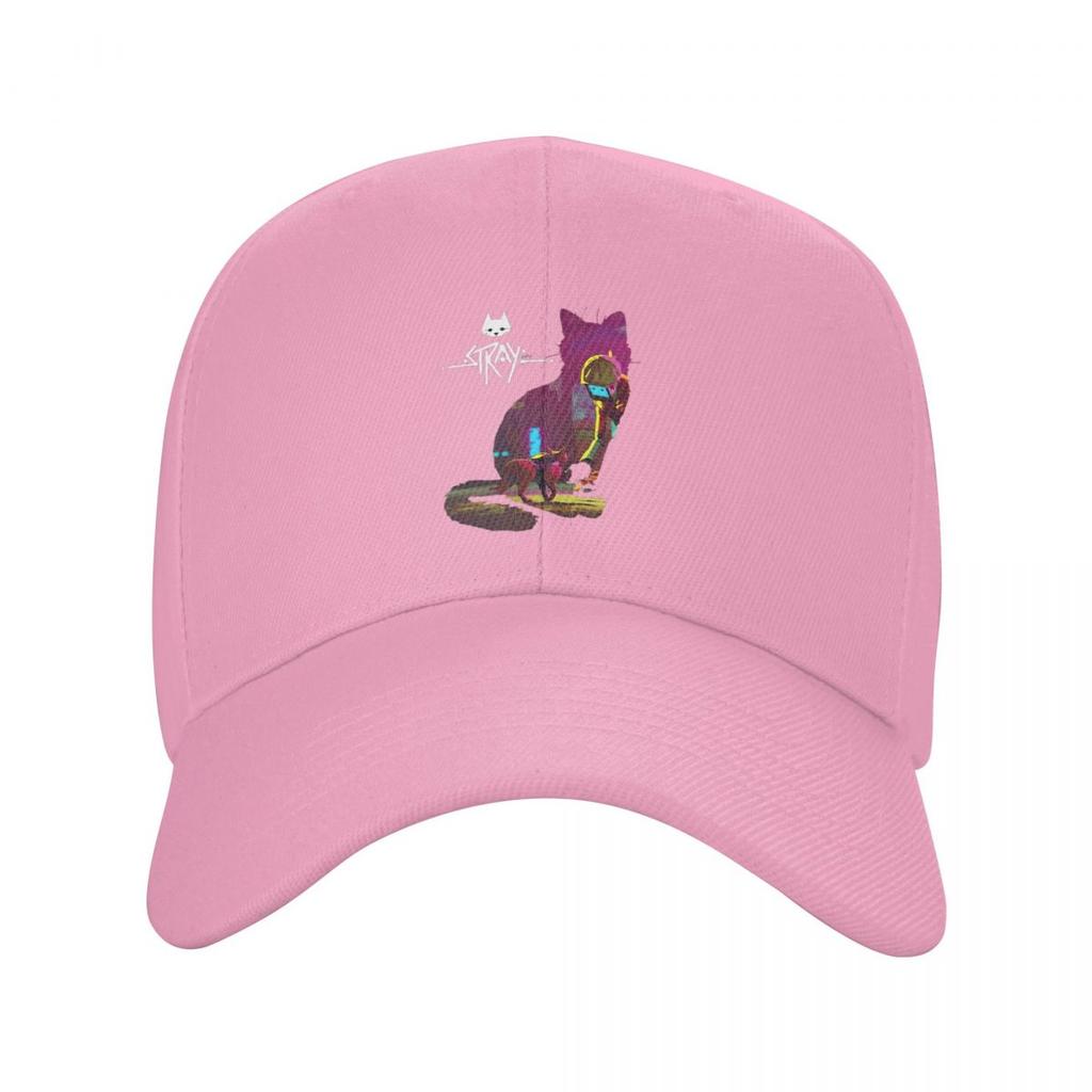Игра Stray Логотип-силуэт кота Бейсболки Snapback Мужские Женские Шляпы Повседневная Кепка Хип-Хоп Бейсболка Кепка
