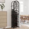 VidaXL Bottle Rack 73 Bottles Black 45x36x200 Cm Wrought Iron 358371