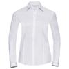 Womens/Ladies Herringbone Long-Sleeved Shirt