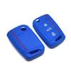 Силиконовый чехол для выкидного ключа с 3 кнопками, подходит для VW GOLF 7 MK7 SKODA SEAT 2014 2015 2016 FOB HULL OCTAVIA COMBI LEON IBIZA CUPTRA Case