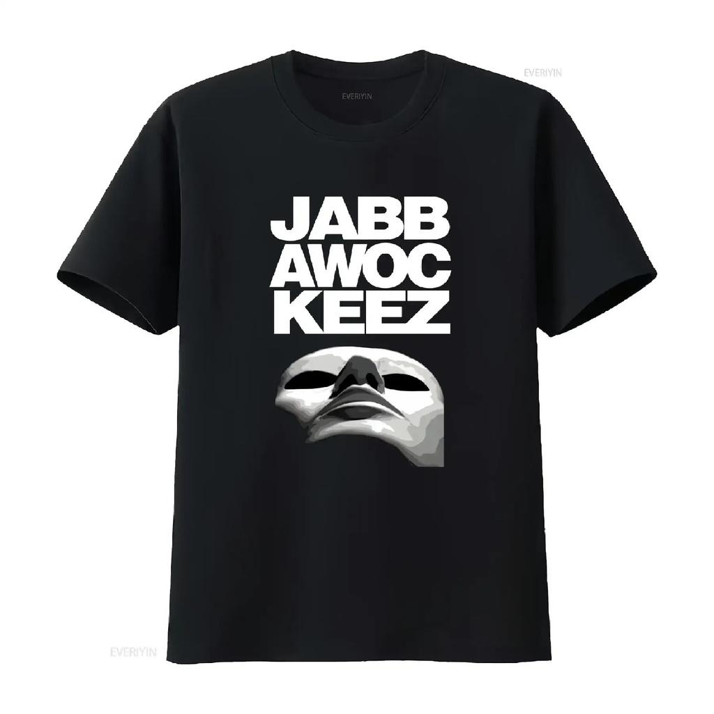 Маска Jabbawockeez Черная футболка винтажная Стирка дизайнерская одежда Растянутый принт Дышащий Универсальная мода мужская Повседневная