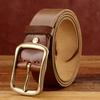 Handmade Real First Layer Cowhide Belt Men'S Belt Men'S Belt Retro Leather Belt