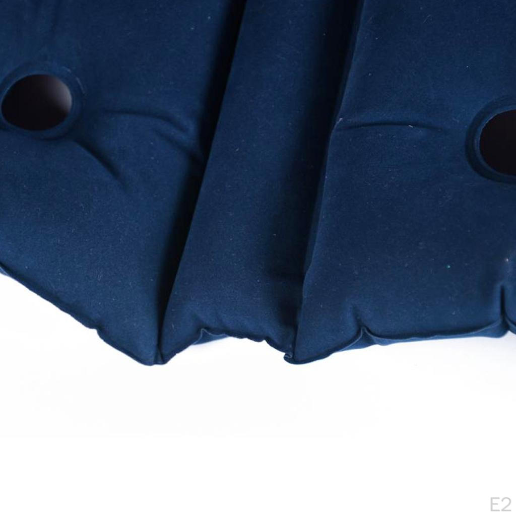 Inflatable Cushion Seat Wheel Pillow Coccyx Tailbone Support Pad Blue Purple - , As Described