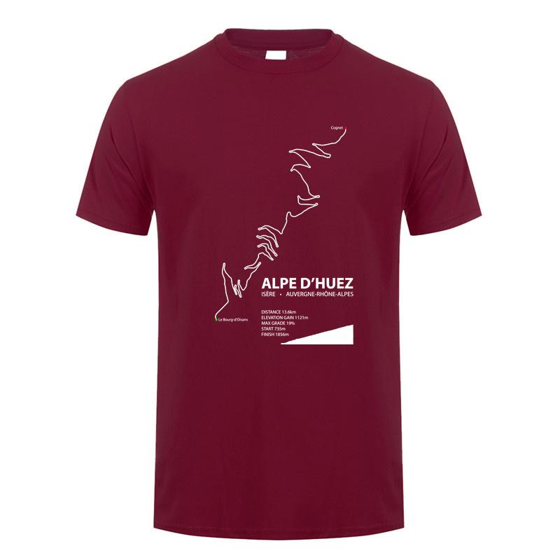 Футболка унисекс Alpe d Huez Уличная одежда Топы Летняя с коротким рукавом Хлопок Подарки на день рождения Футболка унисекс Футболки DY148