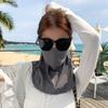 UV Protection Face Cover Summer Face Scarves Neck Wrap Cover Breathable Ice Silk Mask  Windproof
