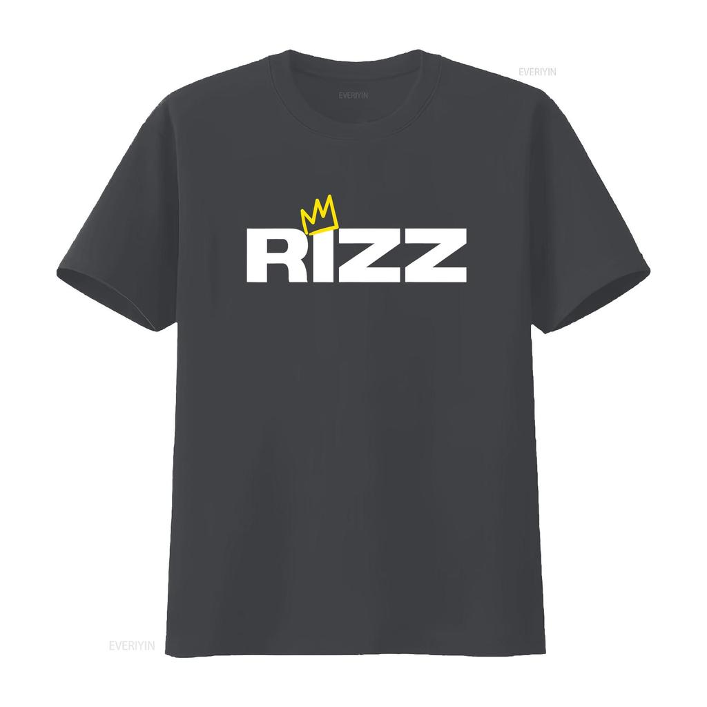 Rizz King or Queen T Shirt vintage Washed designer clothes Breathable graphic Stretched fashion Versatile Casual Comfortable