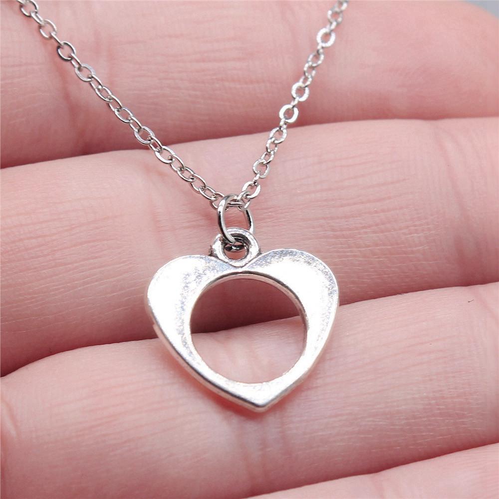 Ожерелье с крыльями ангела в форме персикового сердца, 40 см, короткая цепочка, украшения для девочек, День отца, кавайные материалы