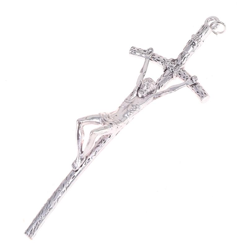 Церковные реликвии Иисуса на подставке Крест Распятие на стене Античная домашняя часовня Декор