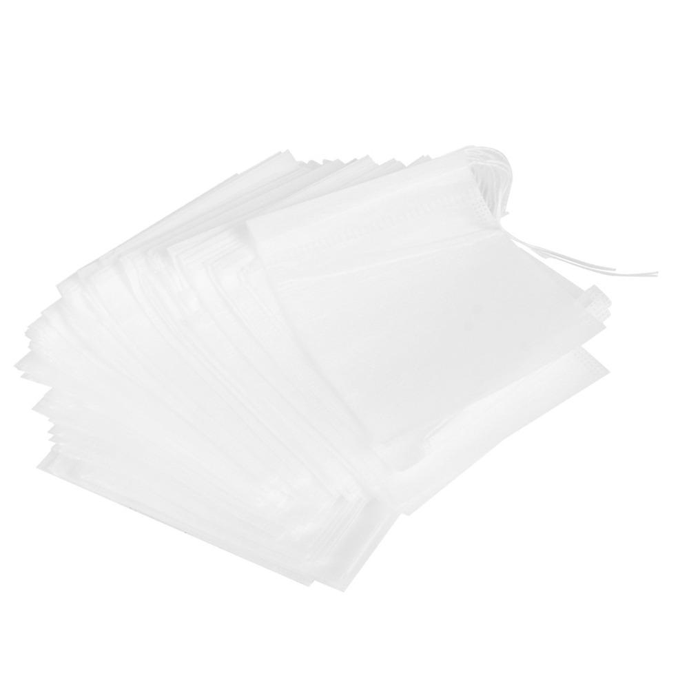 100Pcs Set Disposable Tea Filter Bags Corn Fiber Tea Strainer Tea Bags Loose Leaf Tea