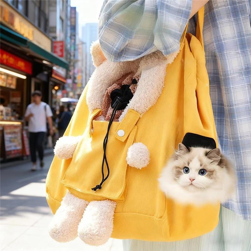 AS60-Мягкая сумка-переноска для кошек на плечо с вентиляционным отверстием для перевозки собак, щенков, котят, домашних животных, для путешествий, на открытом воздухе